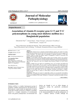 Journal of Molecular Pathophysiology