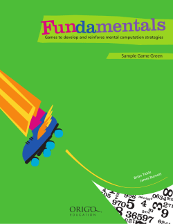 Maths Games - Artarmon Public School