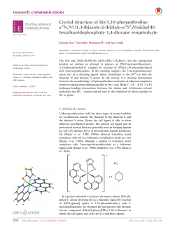 Crystal structure of bis (1, 10-phenanthroline-&kappa;2N, N&prime;)(1, 3
