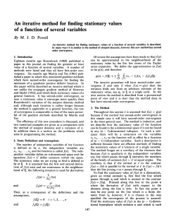 An iterative method for finding stationary values of a function of
