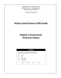 Chapter 2: American Indians - Bakersfield City School District