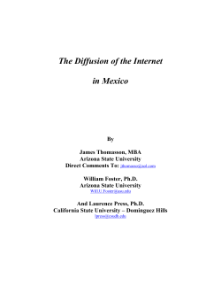 The Diffusion of the Internet in Mexico
