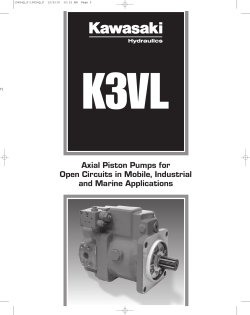 Axial Piston Pumps for Open Circuits in Mobile, Industrial and
