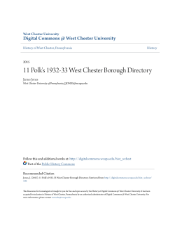 11 Polk`s 1932-33 West Chester Borough Directory