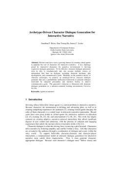 Archetype-Driven Character Dialogue