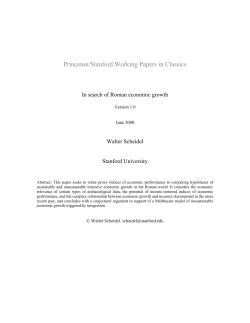 Princeton/Stanford Working Papers in Classics