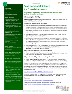 Environmental Science - University of Tennessee Extension
