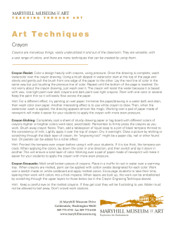 A rt T echniques - Maryhill Museum of Art