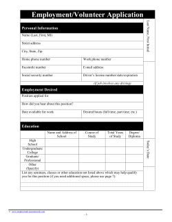 our easy volunteer form*