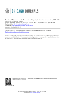 Northward Migration and the Rise of Racial Disparity in American