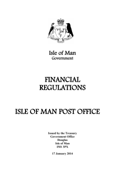 FINANCIAL REGULATIONS ISLE OF MAN POST OFFICE