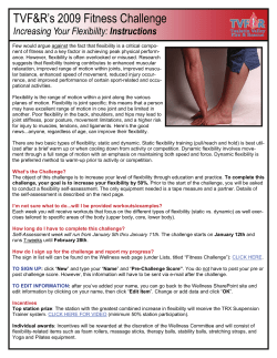 2009 Flexibility Fit Challenge