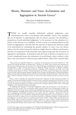 Shouts, Murmurs and Votes: Acclamation and Aggregation in