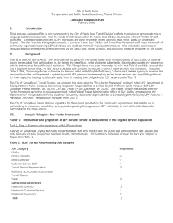 Language Assistance Plan 2016