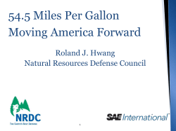 54.5 Miles Per Gallon Moving America Forward
