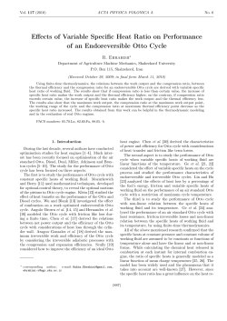 Effects of variable specific heat ratio on performance of a