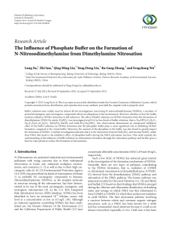 The Influence of Phosphate Buffer on the Formation of N
