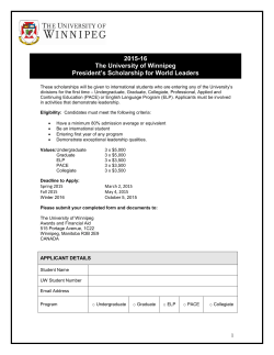 The University of Winnipeg