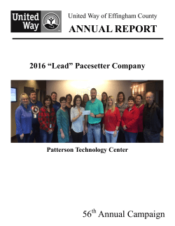 annual report - United Way of Effingham County