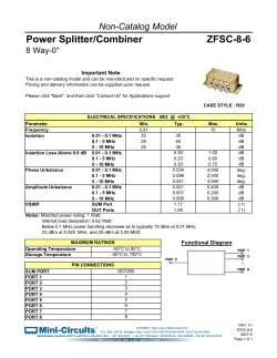 Power Splitter/Combiner ZFSC-8-6