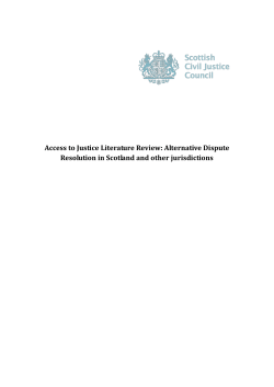 Access to Justice Literature Review