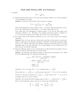 Math 2250 HW #12 Solutions