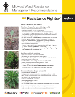 Midwest Weed Resistance Management