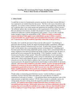 I would like to raise two fundamental economic questions about