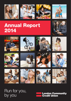 Annual Report 2014 - London Community Credit Union