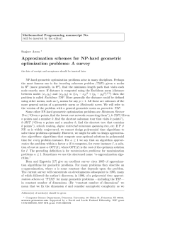 Approximation schemes for NP-hard geometric