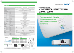M350XS / M300XS / M260XS / M300WS / M260WS