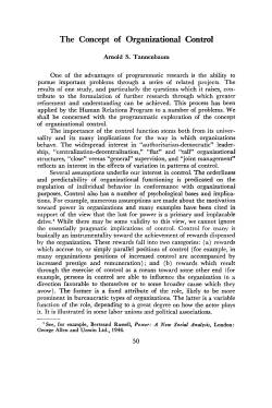 The Concept of Organizational Control - Deep Blue