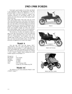 early fords - Model T Ford Club of America