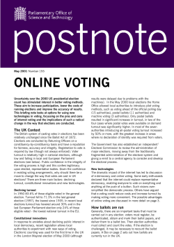 online voting - Parliament UK