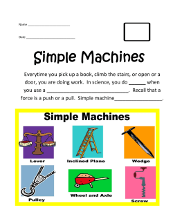 Simple Machines Notes