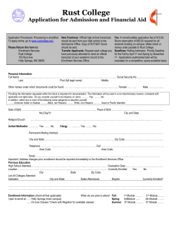 Application Packet