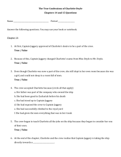 The True Confessions of Charlotte Doyle Chapters 14