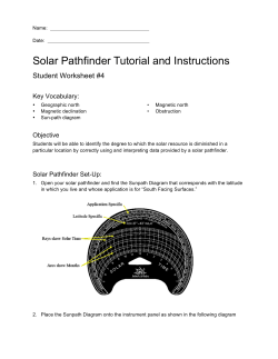 Solar Pathfinder Tutorial and Instructions
