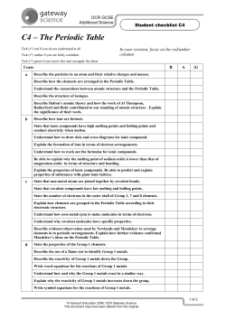 C4 student checklist 2016