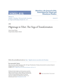 Pilgrimage in Tibet: The Yoga of Transformation