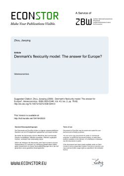 The answer for Europe?