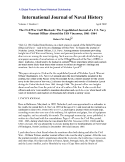 The Civil War Gulf Blockade: The Unpublished Journal of a U.S.