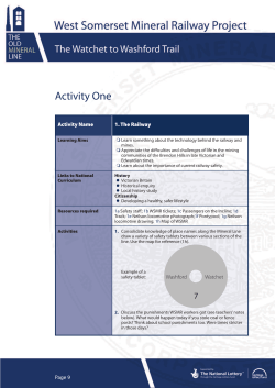 Activity One - West Somerset Mineral Railway