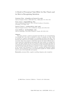 A Model of Perceptual Task Effort for Bar Charts and its Role in