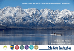 JFG Profile November 2014 - Queenstown