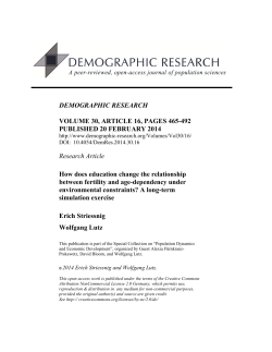 DEMOGRAPHIC RESEARCH VOLUME 30, ARTICLE 16, PAGES