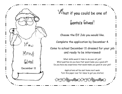 Now Hiring: Elves! - West Branch Local School District