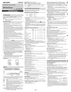 EL-W516TB-SL - Sharp Calculators