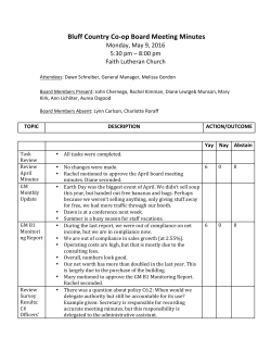 May - Bluff Country Co-op