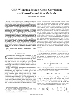 GPR Without a Source: Cross-Correlation and Cross